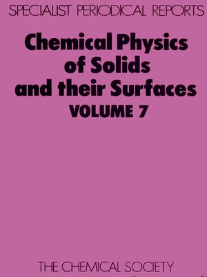 cover image of Chemical Physics of Solids and Their Surfaces